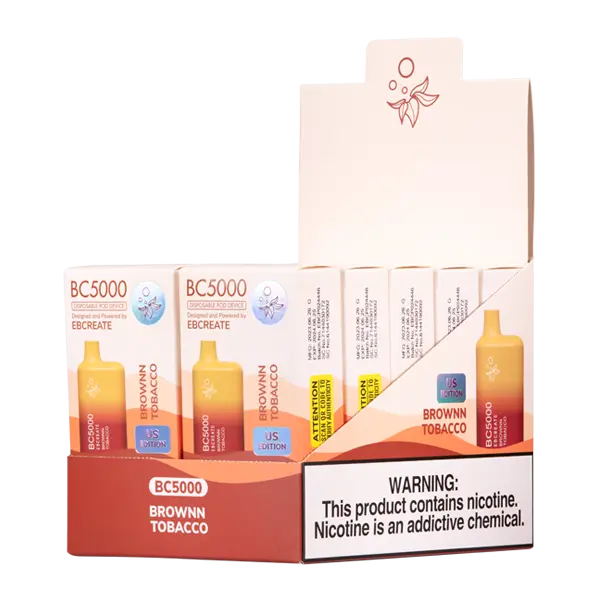 BUY 1 GET 1 FREE Brownn Tobacco BC5000 | Vape Amazon India EBCREATE