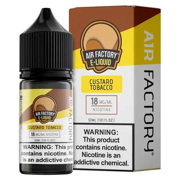 BUY 1 GET 1 FREE Custard Tobacco Air Factory Salt