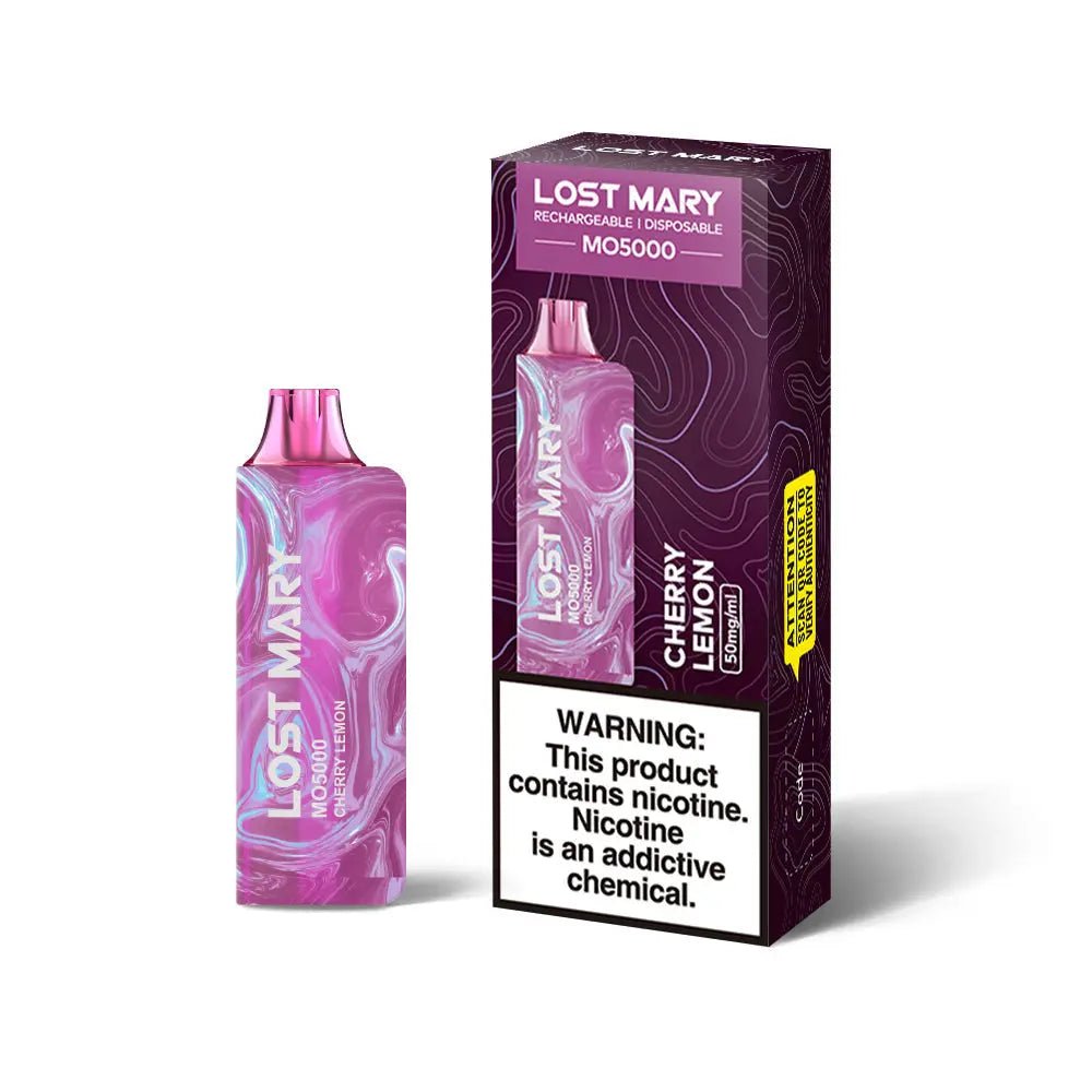 BUY 1 GET 1 FREE Cherry Lemon Lost Mary MO5000 | Vape Amazon India Lost Mary