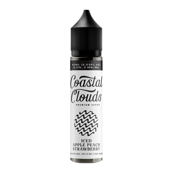 BUY 1 GET 1 FREE Apple Peach Strawberry Iced Coastal Clouds E-Juice