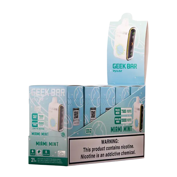 BUY 1 GET 1 FREE Miami Mint Geek Bar Pulse | Vape Amazon India Geek Vape