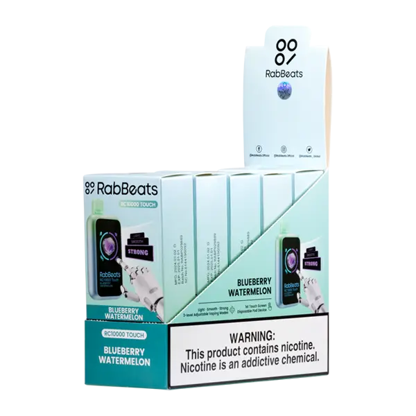 BUY 1 GET 1 FREE Blueberry Watermelon RabBeats RC10000 Touch | Vape Amazon India RabBeats