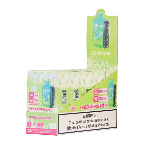 BUY 1 GET 1 FREE Frozen Cherry Apple Geek Bar Pulse (Frozen Edition) | Vape Amazon India Geek Vape