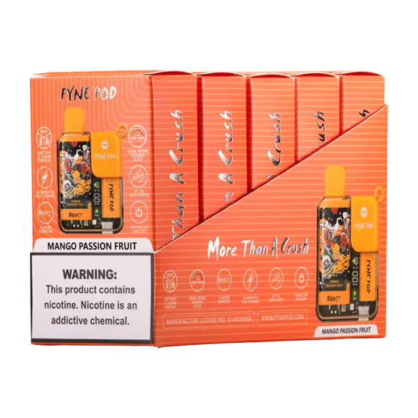 BUY 1 GET 1 FREE Mango Passion Fruit Pyne Pod Boost | Vape Amazon India Pyne Pod
