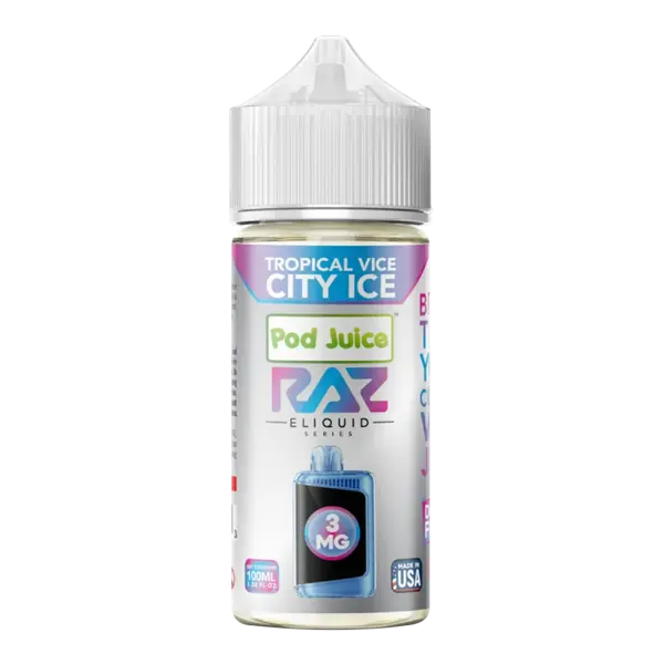 BUY 1 GET 1 FREE Tropical Vice City Ice RAZ X Pod Juice 100ml