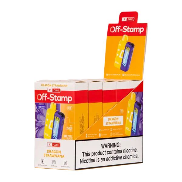 BUY 1 GET 1 FREE Dragon Strawnana Off Stamp X-Cube Kit | Vape Amazon India Off Stamp