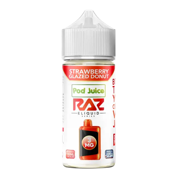 BUY 1 GET 1 FREE Strawberry Glazed Donut RAZ X Pod Juice 100ml