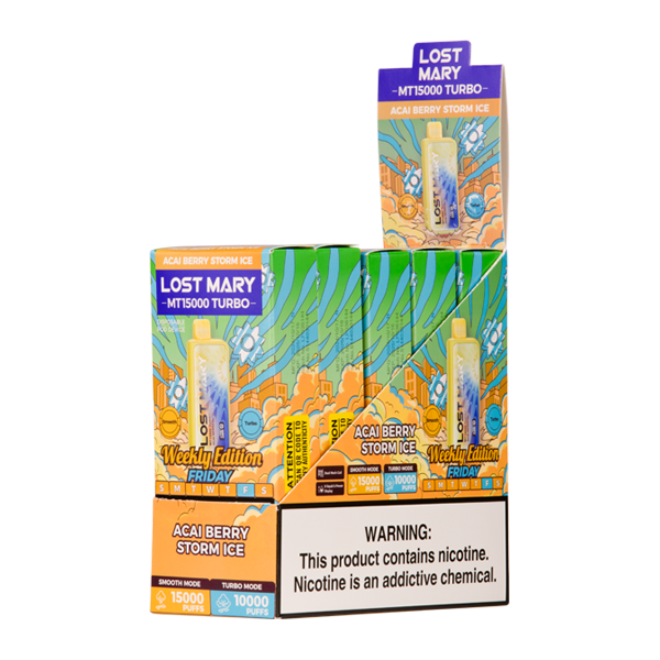 BUY 1 GET 1 FREE Acai Berry Storm Ice Lost Mary MT15000 Turbo (Friday) | Vape Amazon India - Vape Amazon India