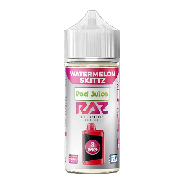 BUY 1 GET 1 FREE Watermelon Skittz RAZ X Pod Juice 100ml
