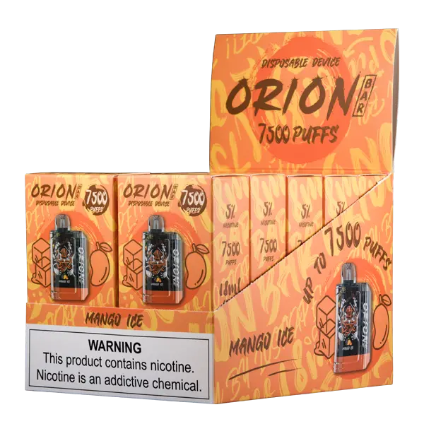 BUY 1 GET 1 FREE Mango Ice Orion Bar 7500 | Vape Amazon India Lost Vape