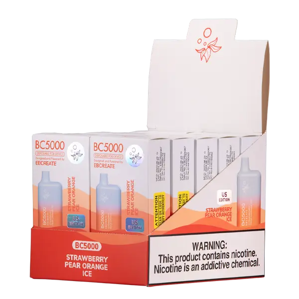 BUY 1 GET 1 FREE Strawberry Pear Orange Ice BC5000 | Vape Amazon India EBCREATE