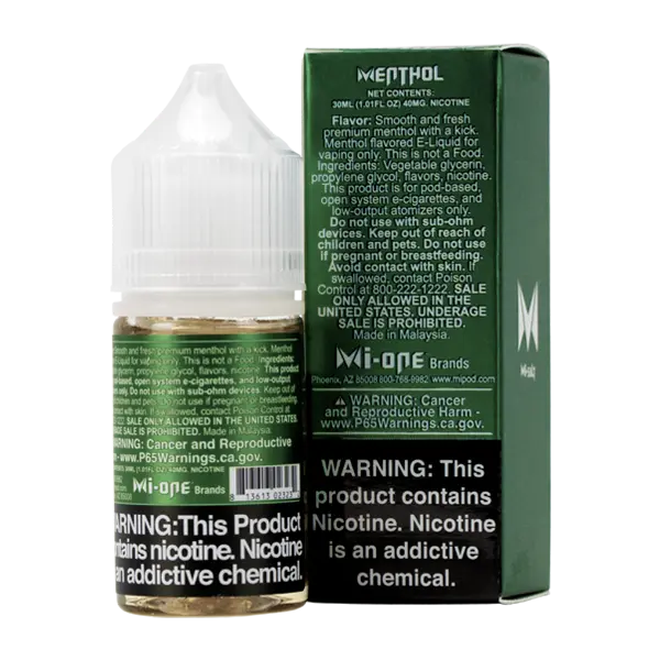 BUY 1 GET 1 FREE Menthol Mi-Salt | Vape Amazon India Mi-Salt