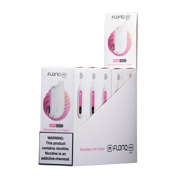BUY 1 GET 1 FREE Strawberry Ice Cream FLONQ Max Smart | Vape Amazon India Flonq