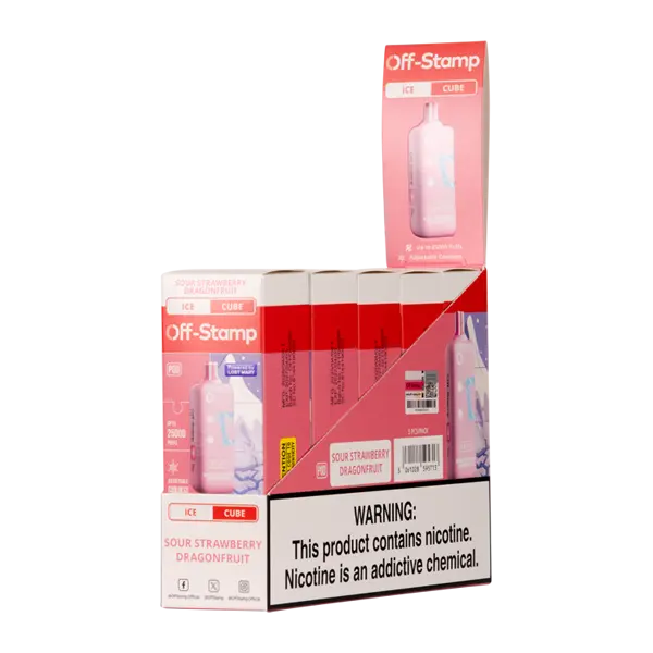 BUY 1 GET 1 FREE Sour Strawberry Dragonfruit Ice Off Stamp Ice Cube | Vape Amazon India Off Stamp
