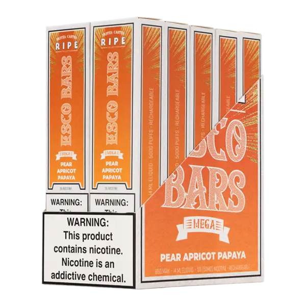 BUY 1 GET 1 FREE Pear Apricot Papaya Esco Bar MEGA | Vape Amazon India Esco Bar
